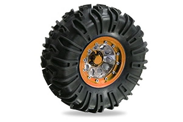 3 Racing 2.2 Crawler Premounted 'Circle' Wheel & Tyre Set (4) -