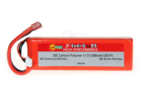 ENERG-PRO 25C LIPO 3200 (3S1P) 5C CHARGE (XH)