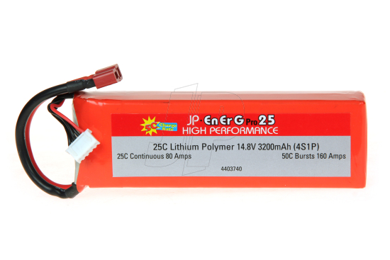 ENERG-PRO 25C LIPO 3200 (4S1P) 5C CHARGE (XH)