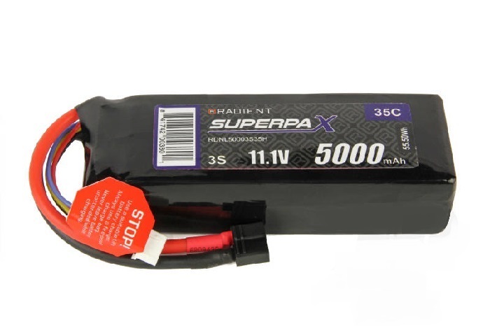 LiPo Batteries 3S 5000mAh 11.1V 35C HCT