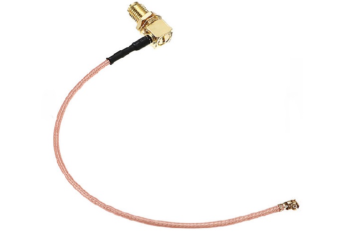 1PCS L Type 90 Degree SMA Female to Ipex Adapter Extend Cable Co