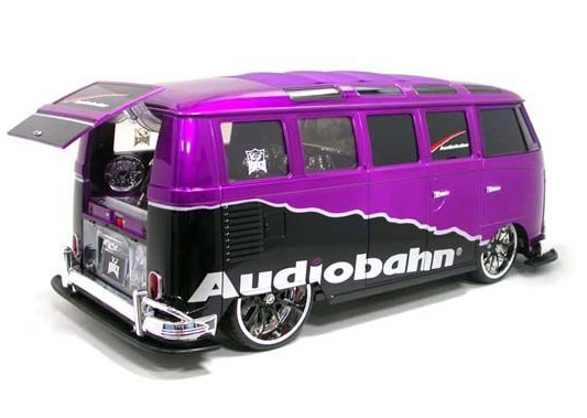 RC Model VW Samba Van with speaker/connector for MP3 player