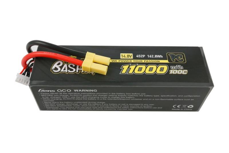Gens ace 11000mAh 14.8V 100C 4S2P Lipo Battery Pack EC5 Bashing