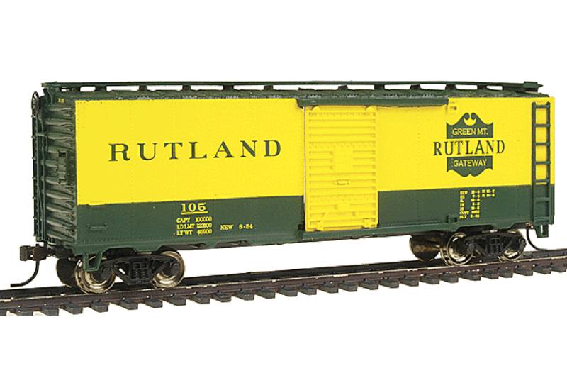 Bachmann 17029 HO Scale Ruthland 40' Boxcar #105 - Used