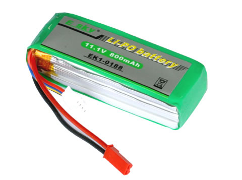 (EK1-0188) - Li-Polymer battery (11.1v - 800mAh) - Πατήστε στην εικόνα για να κλείσει