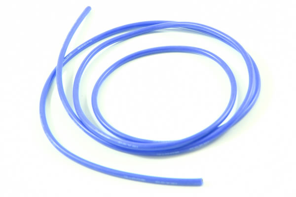 100cm Silicone Wire Blue - Etronix