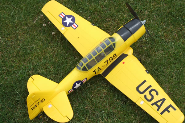 FMS Mini AT6 Texan 800 Series RTF Electric RC Warbird with 2.4gh