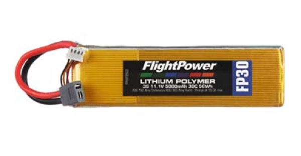 Flight Poer LiPo Battery 3S, FP30 11,1 V, 5000mAh