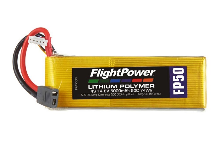 4S LIPO BATTERIES FP50 14,8 V, 5000mAh - FLIGHTPOWER