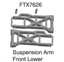 FTX DESTROYER FRONT/LOWER SUSPENSION ARM (2)