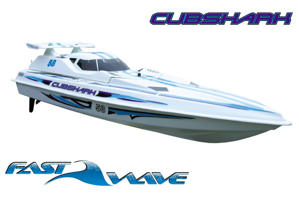 Fast Wave Cubshark EP 650mm, RTR RC Boat