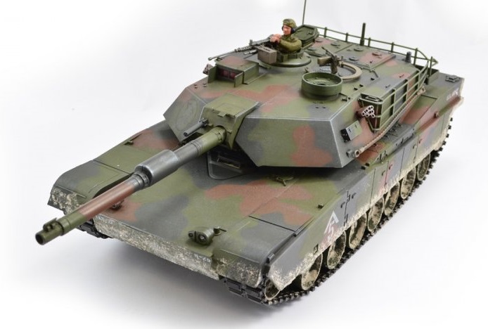 Hobby Engine Premium Label RC M1A1 Abrams Tank with 2.4Ghz Radio