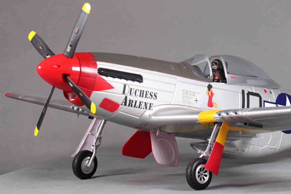 FMS P51 Mustang V8 1400 Series ARTF Electric Warbird - Red Tail