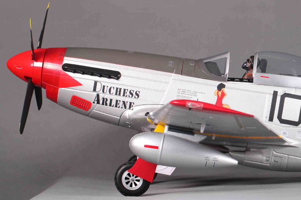 FMS P51 Mustang V8 1400 Series ARTF Electric Warbird - Red Tail