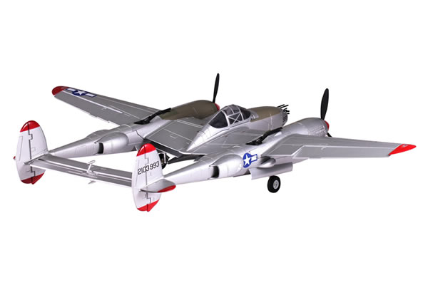 FMS 1400 Series, RC Warbird P38 Lockheed Lightning ARTF w/o Tx/R