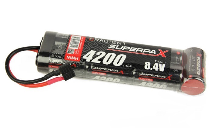 Superpax Battery, SC 8.4V 7-Cell 4200mAh NiMH, 6-1
