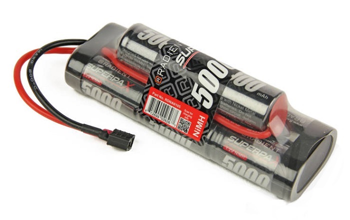 Superpax Battery, SC 9.6V 8-Cell 5000mAh NiMH, 6-2 Hump, HCT