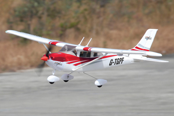 Top Gun Park Flite Cessna 182 Red RTF Trainer RC Airplane - Πατήστε στην εικόνα για να κλείσει