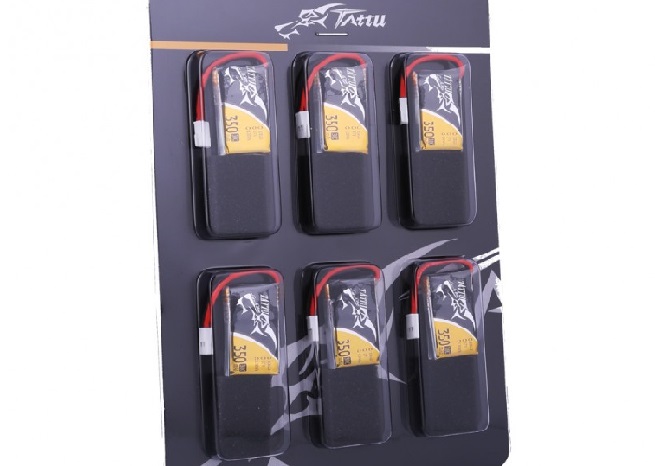 Tattu 350mAh 3.7V 30C 1S1P Lipo Battery Pack with Molex Plug(6 p