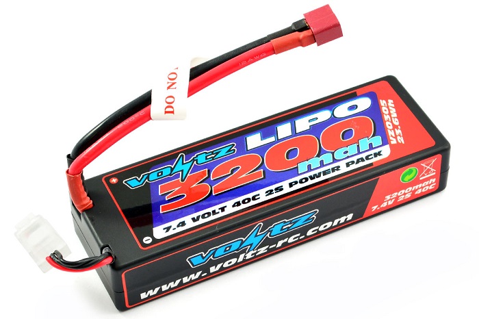 Voltz 3200Mah 2S Hard Case 7.4V 30C Lipo Stick Pack