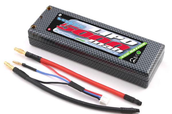Voltz 5000mAh 2S 7.4v 35C Hard Case - LiPo Stick Battery