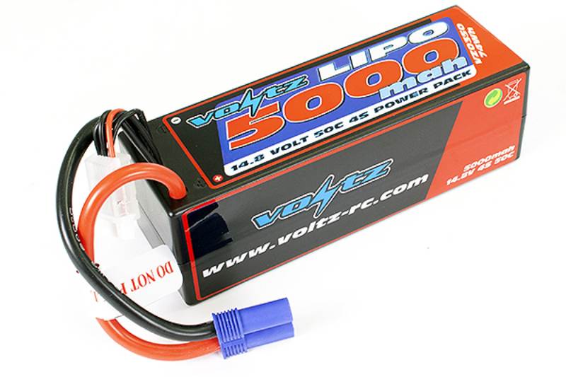 Voltz 5000mAh 4s - Hard Case 14.8v 30c Lipo Stick Pack