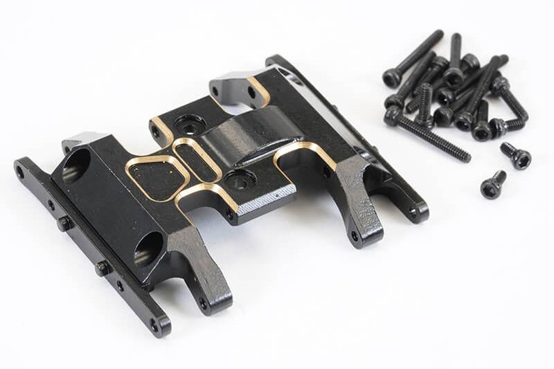 FASTRAX AXIAL SCX24 BRASS CENTRE CHASSIS SKID PLATE 13.8G