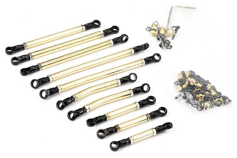 FASTRAX AXIAL SCX24 STEEL SUSPENSION & STEERING RODS SET FOR