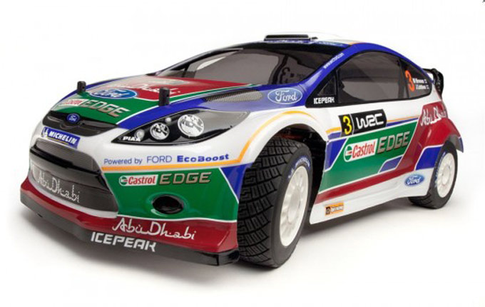 HPI RTR WR8 3.0 Ford Fiesta Abu Dhabi Castrol WRC Nitro Rally Ca