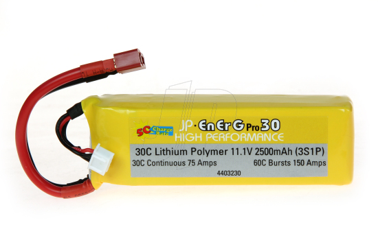 ENERG-PRO 30C LIPO 2500 (3S1P) 5C CHARGE (XH)