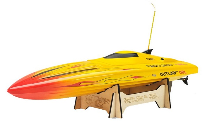Thunder Tiger 5123-F27Y Outlaw Jr Brushless RTR RC Boat, 2.4GHz