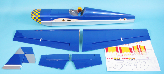 SEAGULL EDGE 540 V2 (180) BLUE (SEA-26A) - PATTERN RC AIRPLANES