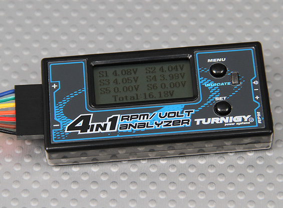 Turnigy 4-in-1 RPM/Voltage Analyzer (2~6S LiPo/LiFe)
