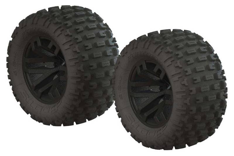 1/10 dBoots Fortress MT 2.2/3.0 Pre-Mounted Tires, 14mm Hex