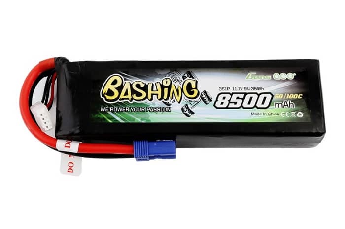 Gens ace 8500mAh 11.1V 50/100C 3S1P Lipo Battery with EC5 plug