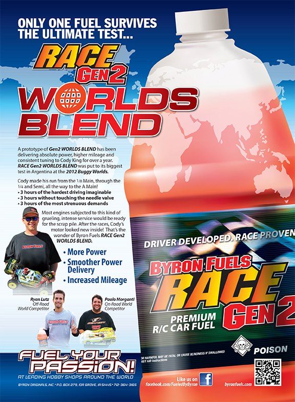 Byron WORLDS BLEND 2500 Race Gen2 Fuel - 25% (Gallon)