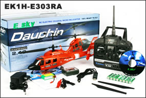 Dauphin 2.4GHz (Red) - RC Helicopter
