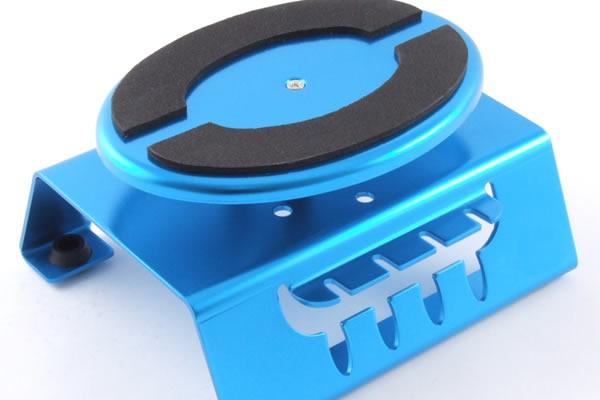BLUE ALUM DELUXE ROTATING CAR MAINTENANCE STAND