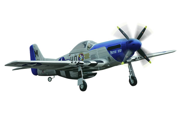 FMS WWII P51D Mustang V2 1400 Series Electric ARF Aircraft with