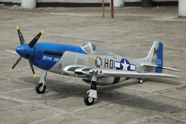 FMS WWII P51D Mustang V2 1400 Series Electric ARF Aircraft with