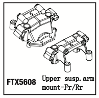 FTX FR/RR UPPER SUSPENSION ARM MOUNT (RAMPAGE/OUTRAGE)