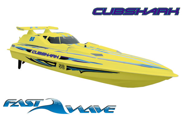 Fast Wave Cubshark EP 650mm Ready-To-Run RC Racing Boat