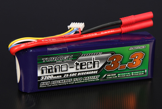 Turnigy nano-tech 3300mah 4S 25~50C Lipo Pack