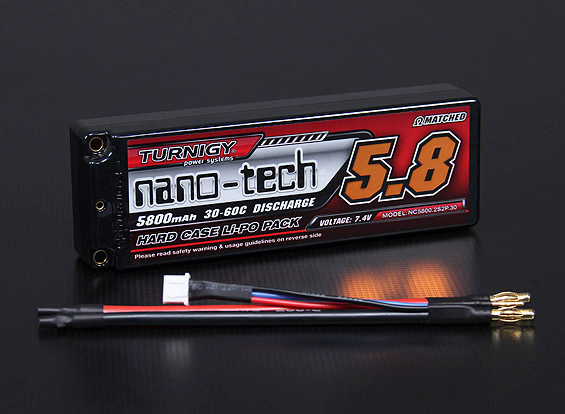 Turnigy nano-tech 5800mah 2S2P 30~60C Hardcase Lipo Battery Pack