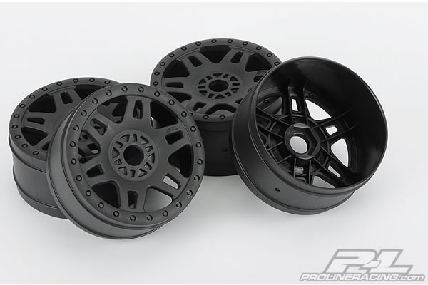 Proline Split Six V2 Front or Rear Wheels - Black (4)
