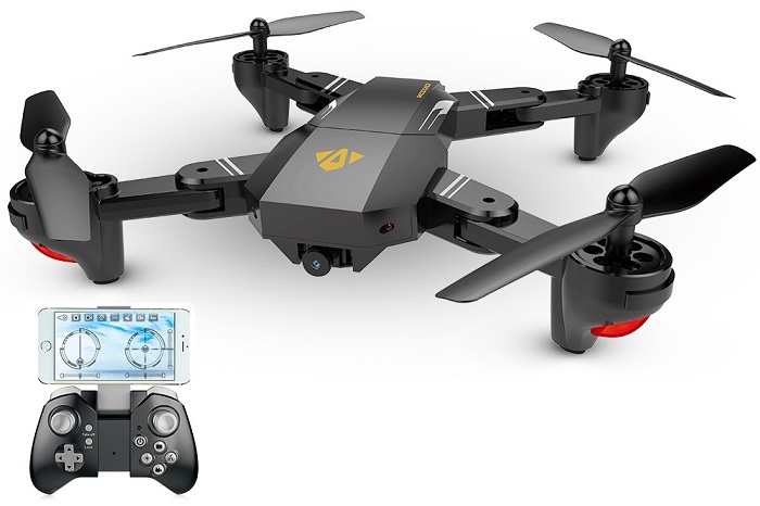 VISUO XS809HW Wifi FPV Foldable RC Quadcopter - 0.3 MP Camera