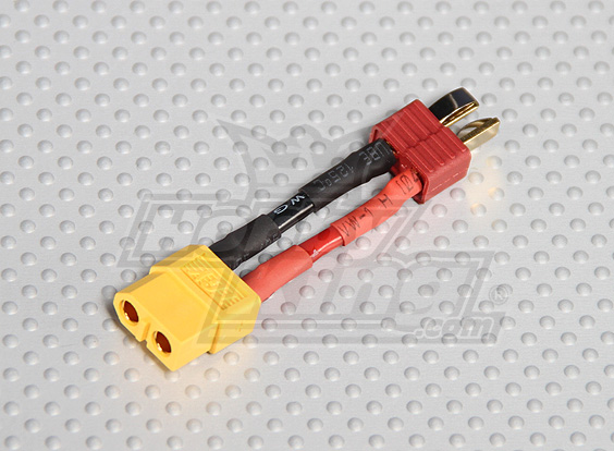 Male T-Connector to Female XT-60 (1pc/bag)