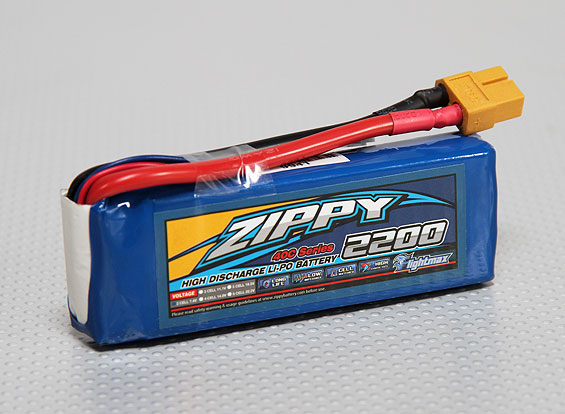 ZIPPY Flightmax 2200mAh 2S1P 40C - LiPo Battery