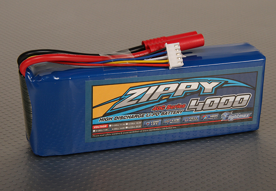 ZIPPY Flightmax 4000mAh 4S1P 40C - Lipo Batteries