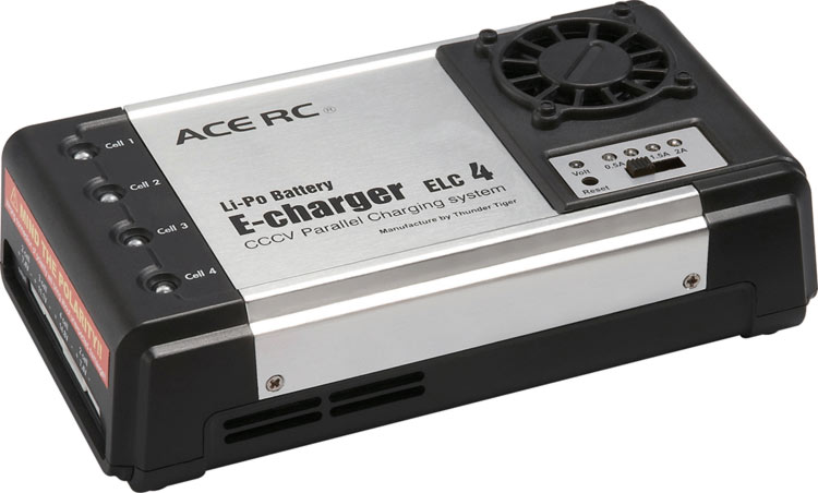 ACE R/C E-Charger ELC 4 [CCCV Parallel System] Lipo Battery Char